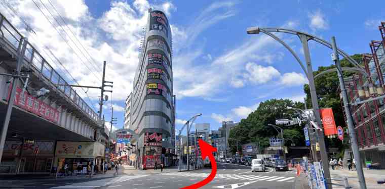 カルド上野店への行き方