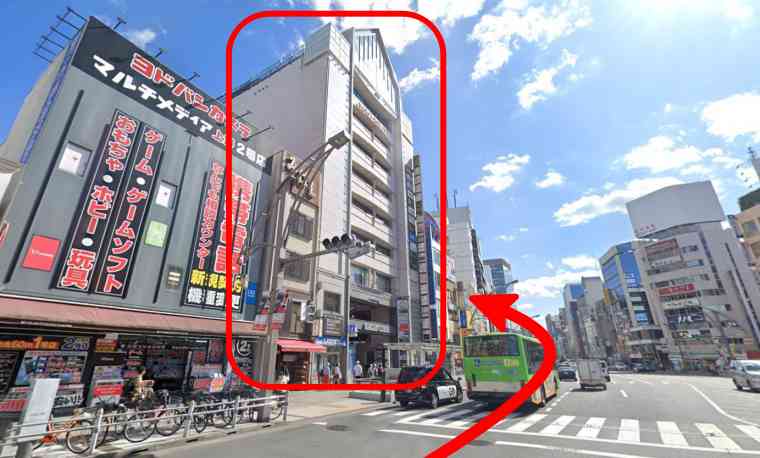 カルド上野店への行き方