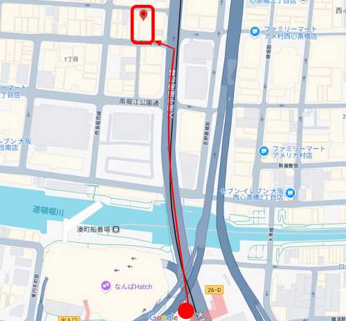 カルド堀江店への行き方