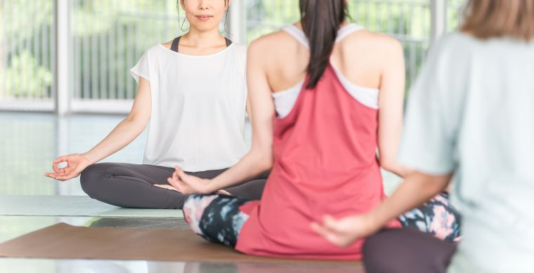 ホットヨガのレッスン