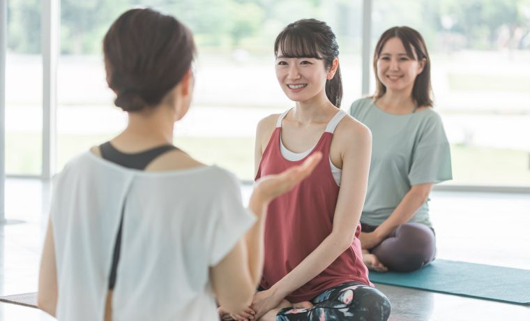 ホットヨガのレッスン