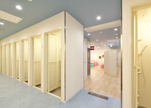 カルド湊川店のシャワー室