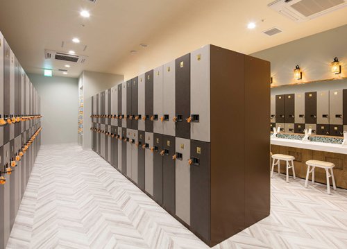 カルド戸塚店のロッカールーム